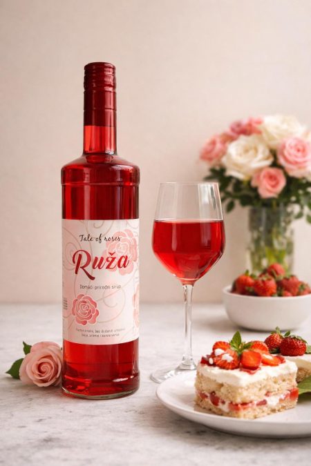 Domaći Prirodni Sok od Ruže 0,7l